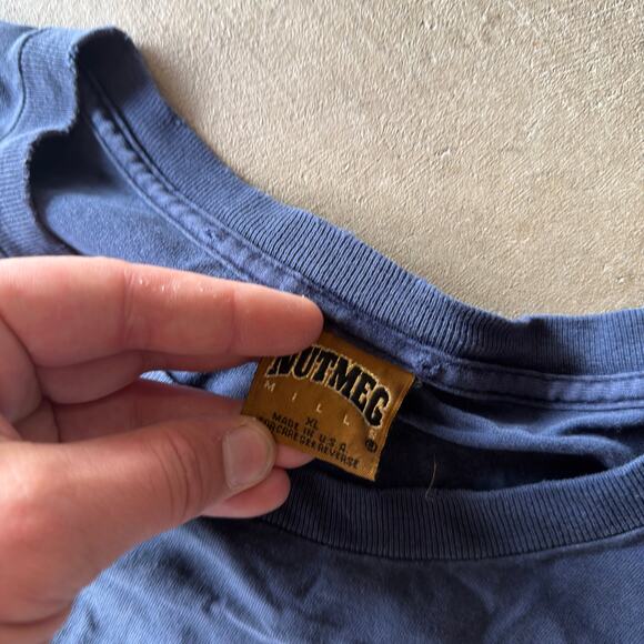 VINTAGE 90S 1995 NUTMEG ATLANTA BRAVES JERSEY T-SHIRT MLB GRAPHIC FADED MENS XL - Picture 4 of 5